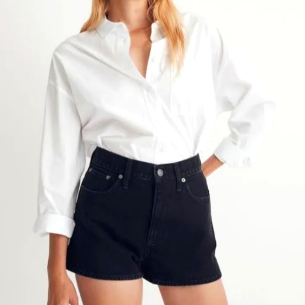 Madewell The Perfect Jean Short High Rise Black Denim Wash sz.27